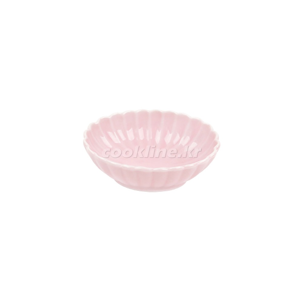 일제 재팬-78 타원종지(분홍) 78×63×H26 [최소구매수량 5개] 소스기 소스그릇 양념종지 도자기종지
