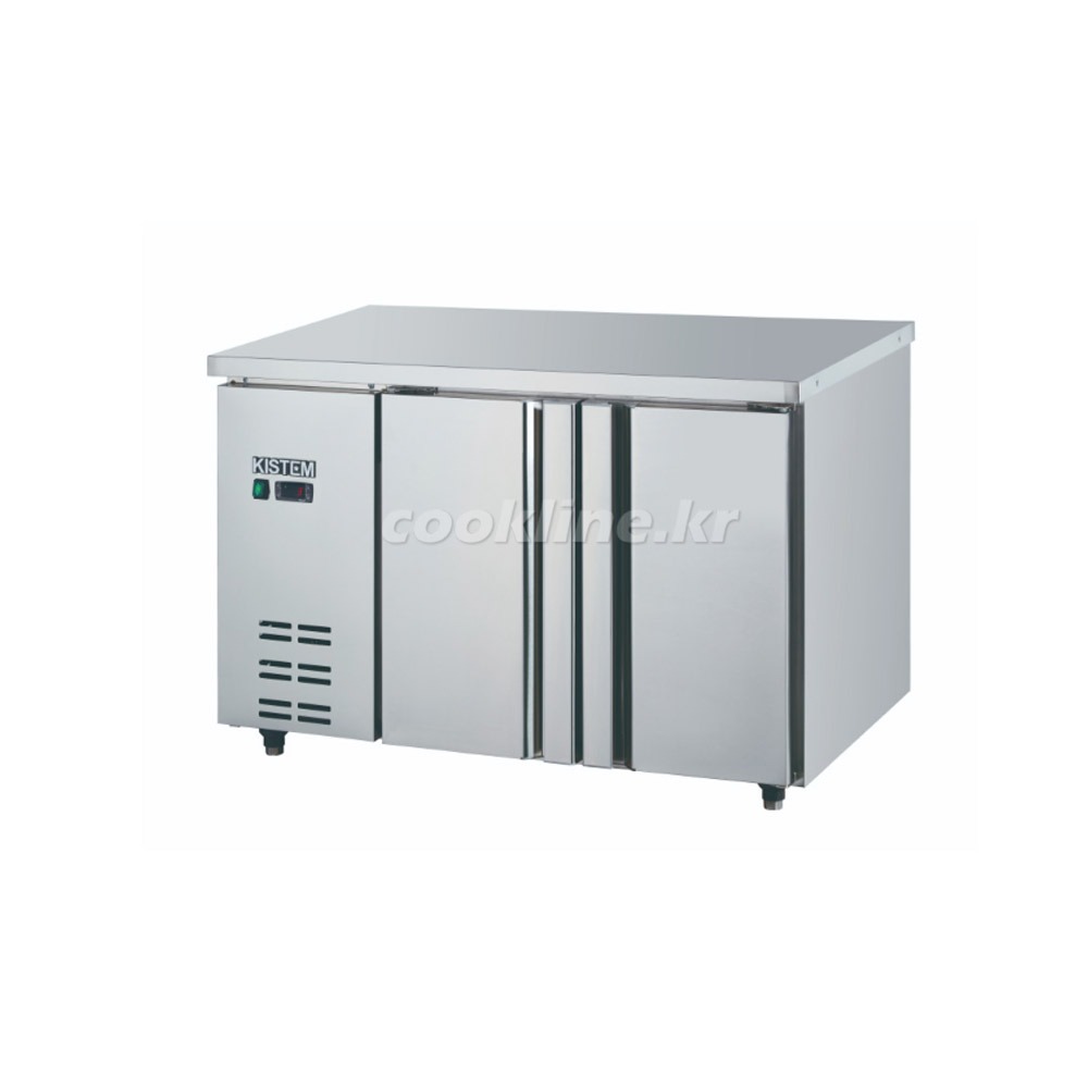 키스템 KIS-PDT15R 테이블냉장고[좌측기계실]1500x700x800 직접냉각방식 디지털 올스텐(내부+외부)[매장앞1층 하차 무료]